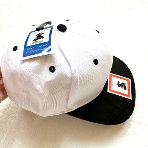 ⭐️ 5 for $25 Knight N Armor Adjustable Men’s Cotton Black & White Hat - Picture 4 of 7